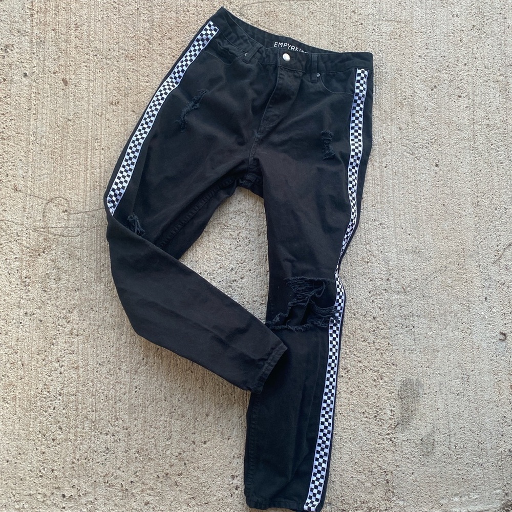 Checkered Jeans - image 2